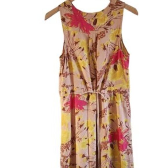 Plenty Tracy Reese 100% Silk Floral Hi Lo Dress Size M Womens - Picture 5 of 7